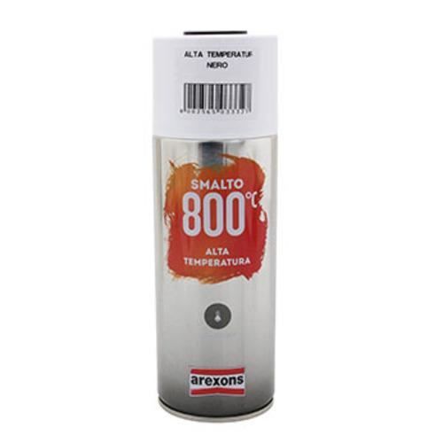 BOMBE DE PEINTURE EN SPRAY AREXONS PRO HAUTE TEMPERATURE 800°C NOIR 400ML