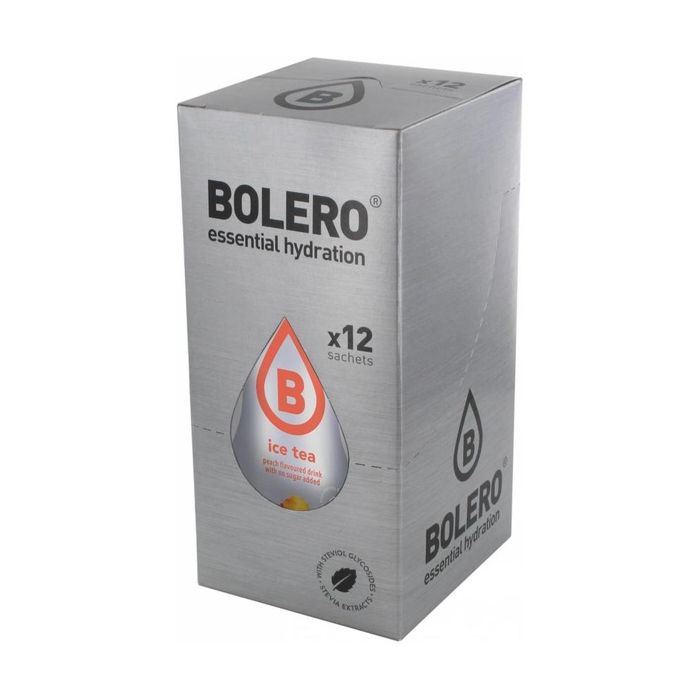 12 x Bolero Powdered Drinks Ice Tea 8 g sachet - Pêche