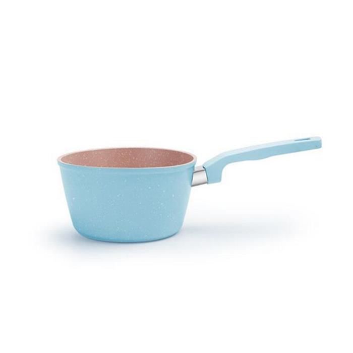 Bébé mini pot de chauffage de lait pot de soupe casserole antiadhésive casserole cuisine pot de cuisson Bleu 12cm