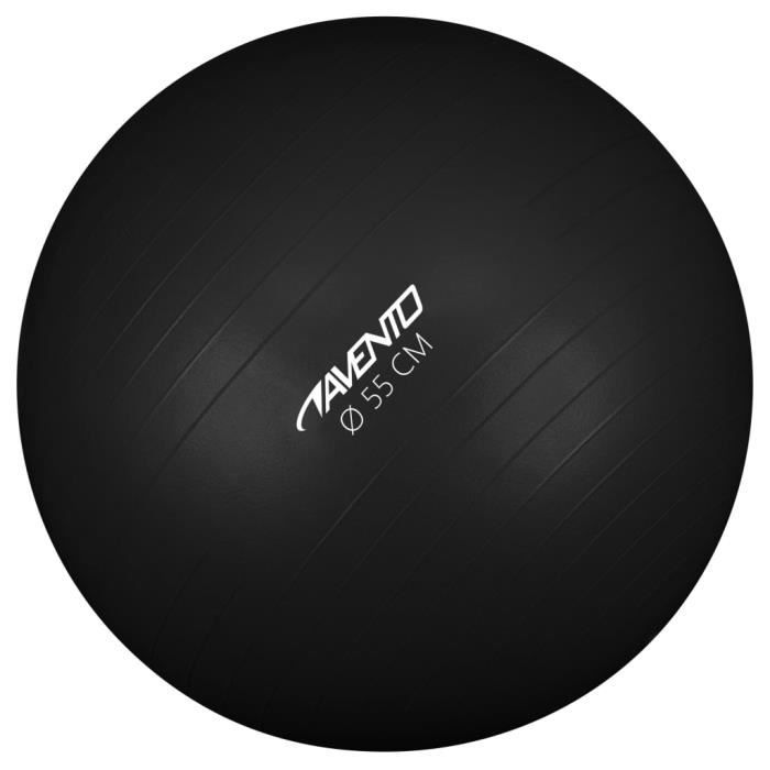 Avento Magnifique-Ballon de fitness-d'exercice Ballon de Gymnastique pour Fitness Exercice Yoga - Diamètre 55 cm Noir✌5609