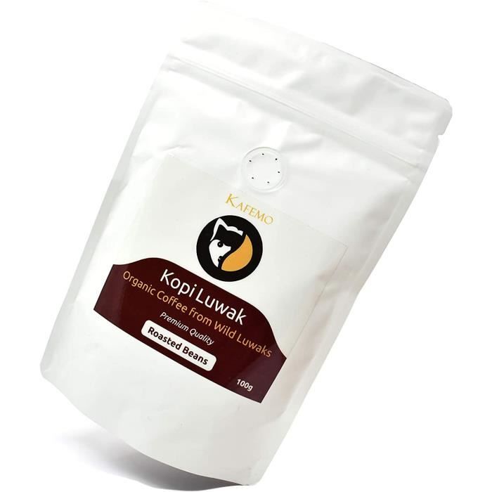 Kopi Luwak Premium (Café issu de Luwaks sauvages) - Café en Grains - Le Café le plus rare au Monde
