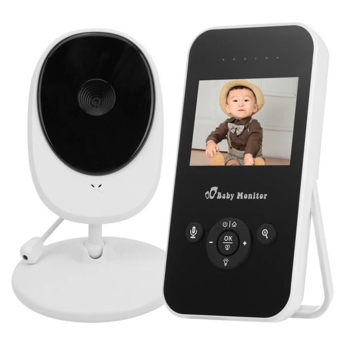 Tbest Moniteur vidéo bébé Caméra de sécurité pour bébé 100-240V (prise UE)