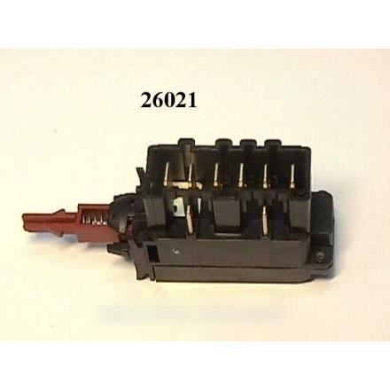 SELECTEUR MARCHE ARRET 6 + 2 CONTACTS POUR LAVE LINGE FAURE - BVMPIECES