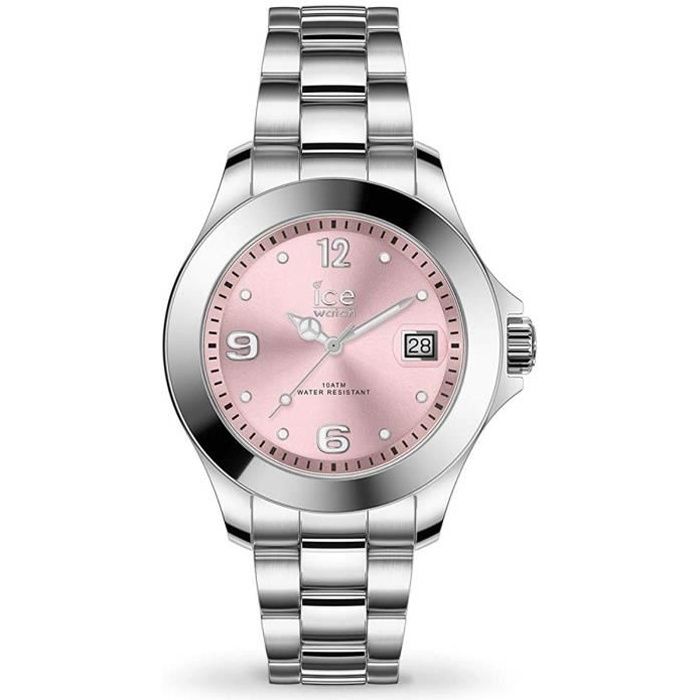 Ice-Watch - ICE steel Light pink - Montre argent pour femme avec bracelet en metal - 017320 (Small)