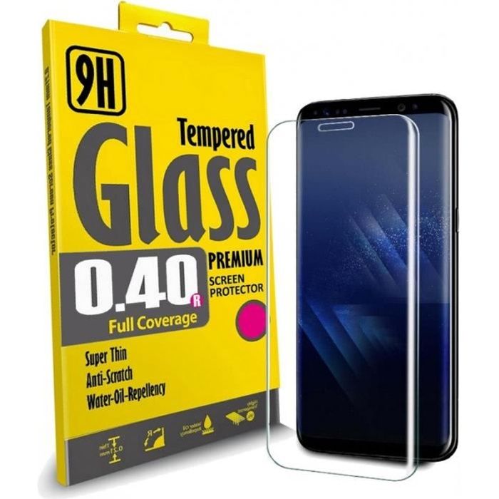 PACK DE 3 Film Protection Ecran en VERRE Trempé pour Samsung Galaxy S9 protecteur d'écran INVISIBLE & INRAYABLE