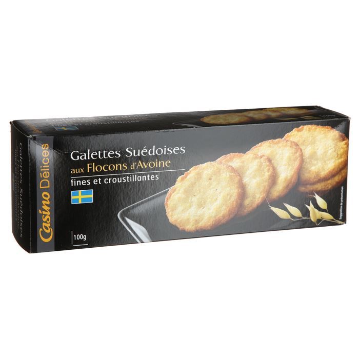CASINO Galettes Suédoises Nature 100g (x1)