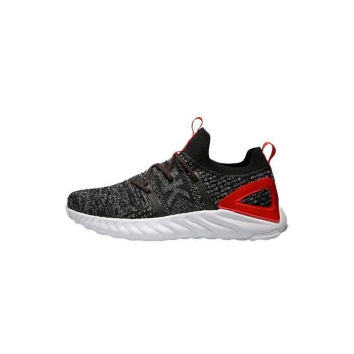 Chaussures de running Peak taichi running knitted - gris/rouge - 47