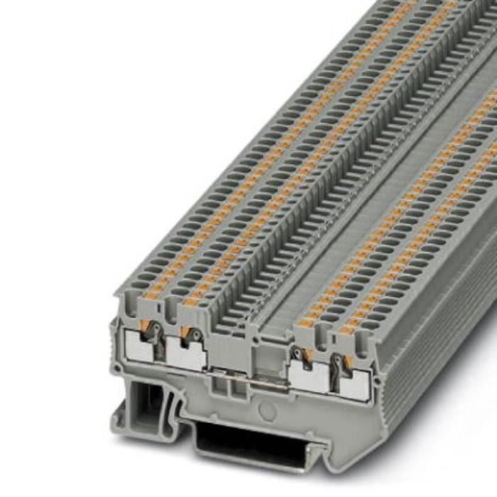Bloc de jonction simple Phoenix Contact PT 1,5-S-QUATTRO 3208197 gris 50 pc(s)