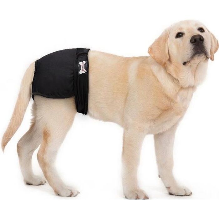 3pcs Couches Chien Femelle Culottes Hygiénique Lavable Réutilisable souffrant d’incontinence Pipi Protection Prévenir Harcèlement XL