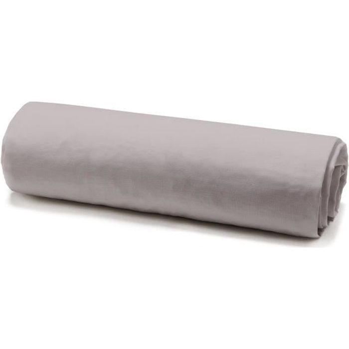 TODAY 2 Draps Housse Coton 80x200cm Mastic TODAY
