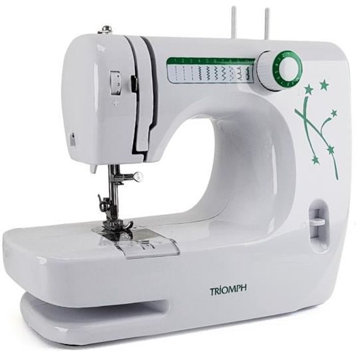 Machine à coudre domestique écologique - Double aiguilles - 10 points - 20 programmes