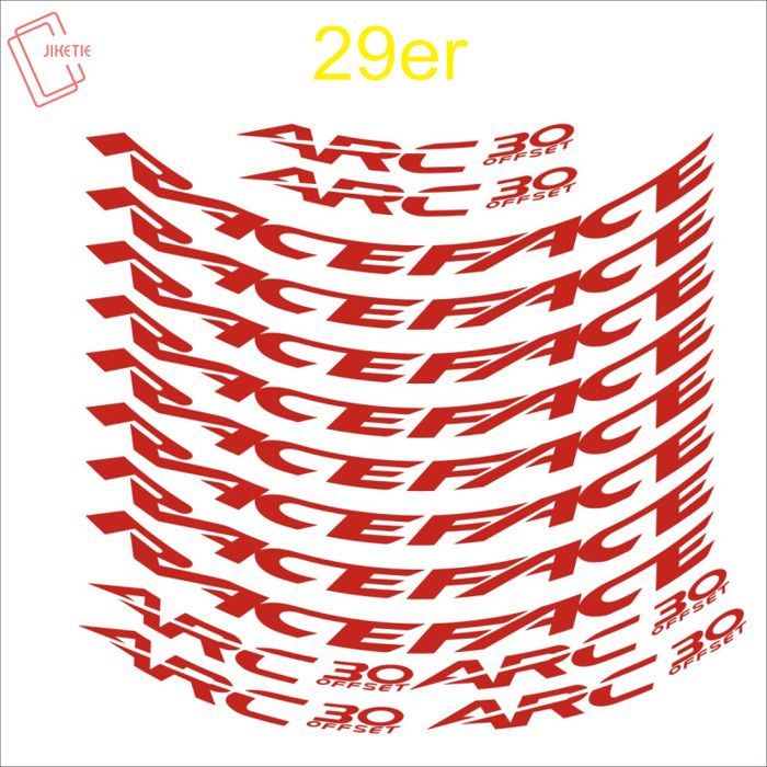 Kit De 8 Autocollants Vinyle Pour Jantes VTT Red Passion Fulcrum - Brillant