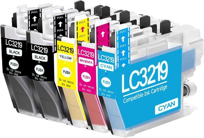 Cartouches D'encre Compatibles Brother LC3219XL - Lot De 8 (2 Noir, 2 Cyan, 2 Magenta, 2 Jaune) - Pour MFC-J5330DW, J6930DW, Etc.