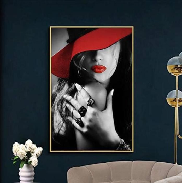 WallArena - Impression sur toile - Mme - 120x80 cm - Tableau decoration murale - Tableau mural XXL grand format pour salon, chambre à coucher - Impression artistique - Gris abstrait