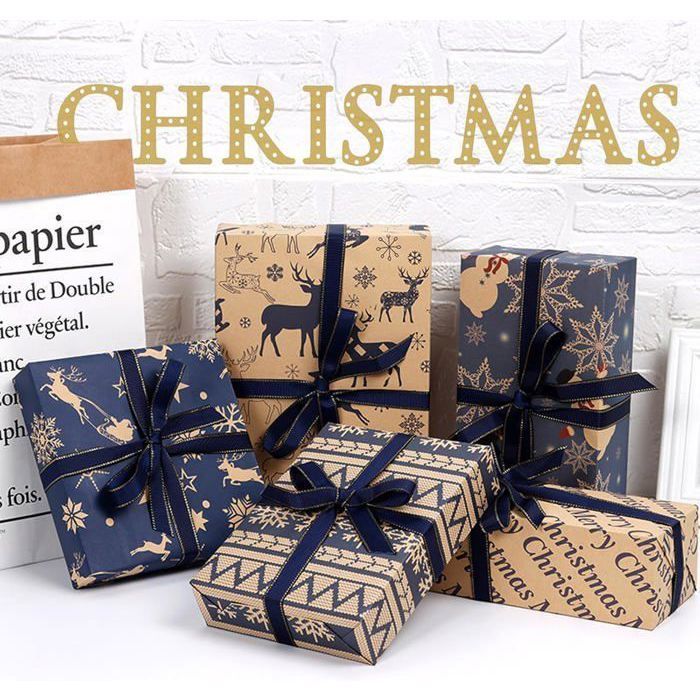 Rouleau De Papier D'emballage Cadeau De Noël, 43 Cm X 20