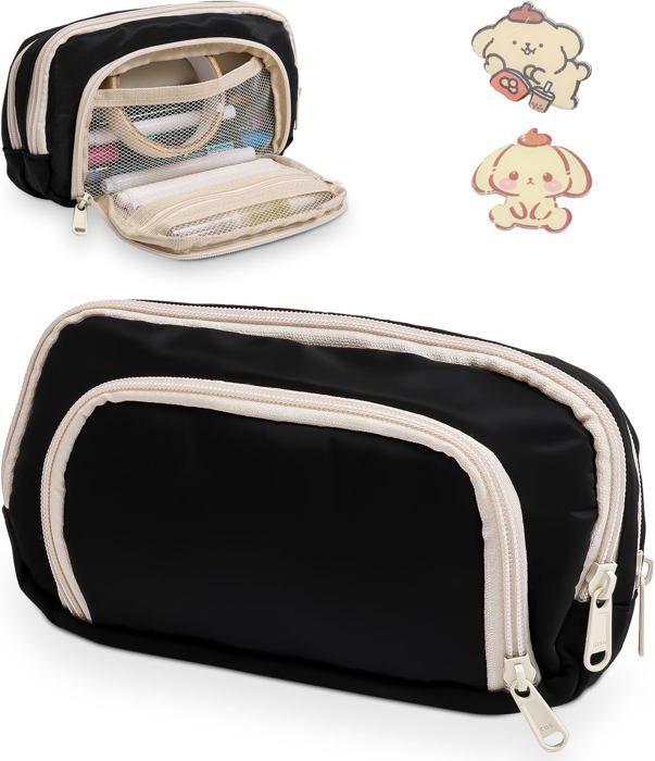 Trousse à Crayons De Grande Capacité à 3 Compartiments Pour école