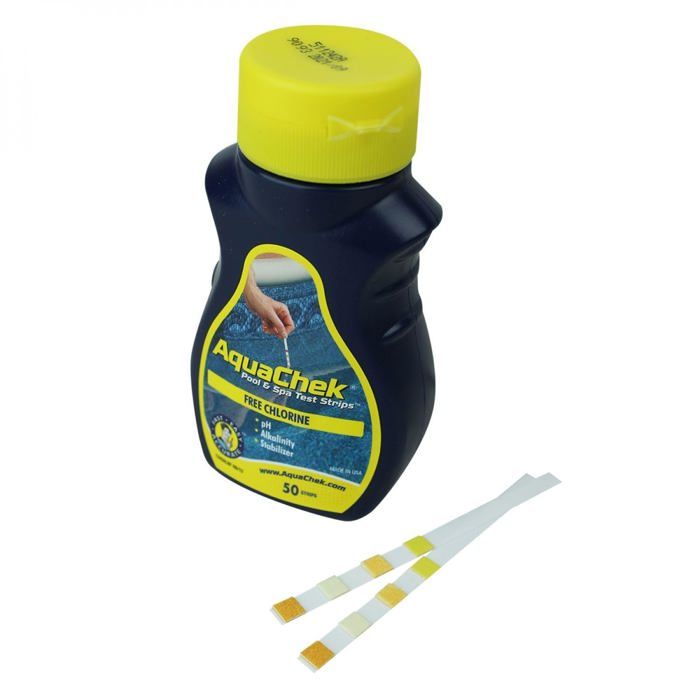 AquaChek 7 Fonctions 50 Bandelettes Test Eau Piscine Spa - Analyse PH Chlore Alcalinité