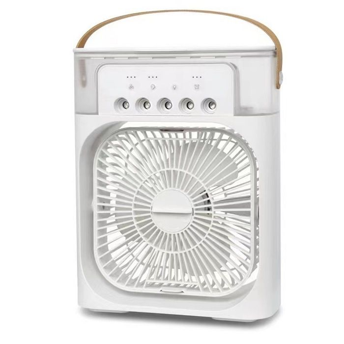 Mini climatiseur portable 600 ml 3 vitesses 3 modes de brume 7 veilleuses minuterie 2-8h bureau classe A