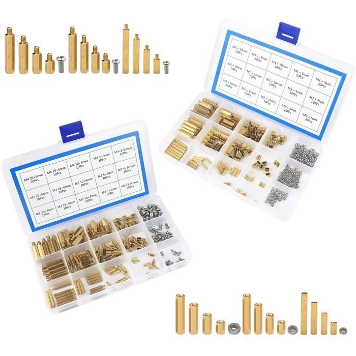 100pcs M3 35+6mm fil mâle femelle entretoise hexagonale