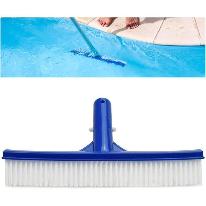 Brosse De Piscine Et Sol - Balai Piscine Robuste Avec Poils Solides Et Poignée Ergonomique