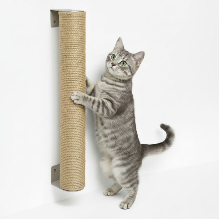 Meilleurs prix pour 60 cm Griffoir Mural pour Chat - Poteau à Griffer en Sisal avec Fixation Murale