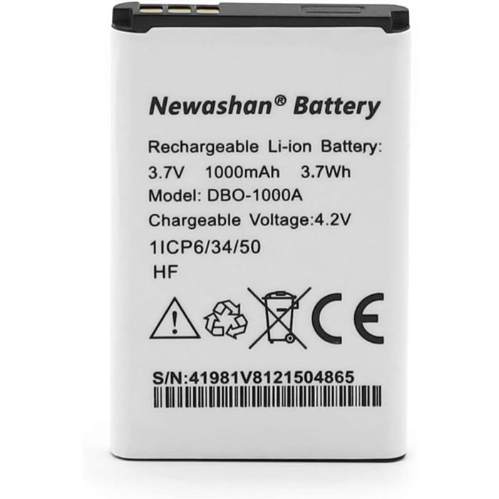 Batterie Compatible avec Doro téléphone 1370 1372 1880 2404 2820 2880 5860 6040 6060 6820 6880 7000H 7439 DBO-1000A DBAA-1000A