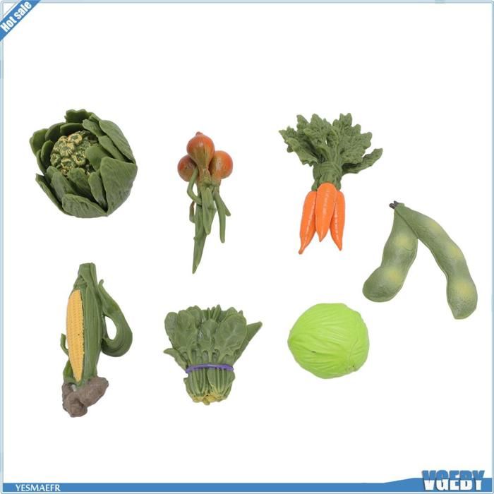 Lot 61 Mini Figurines Légumes Résine – Étagères Supermarché Miniature – Accessoires Maison De Poupée, Cuisine, Ferme