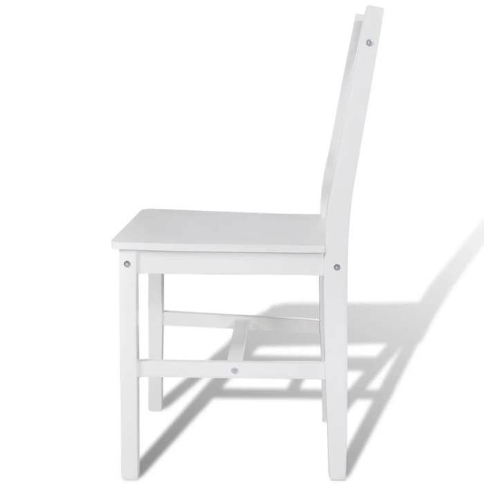 ShieldPro®Lot de 6 Chaises à manger Scandinaves - CLOUD - Meuble de Cuisine - 6 Personnes - blanc pinède 5735591
