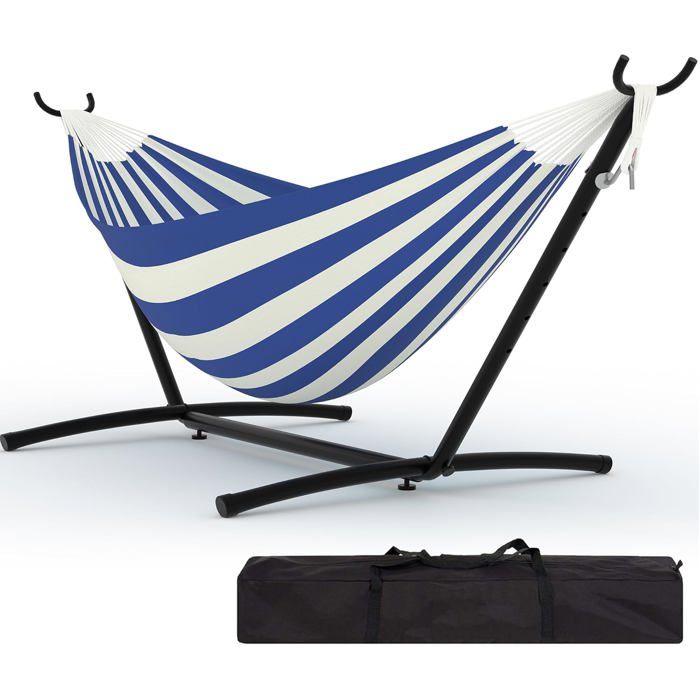 Hamac Double avec Support en Acier Hamac Portable 500 lbs