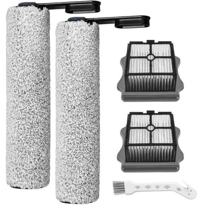 Kit 2 rouleaux de brosse + 2 filtres HEPA pour
