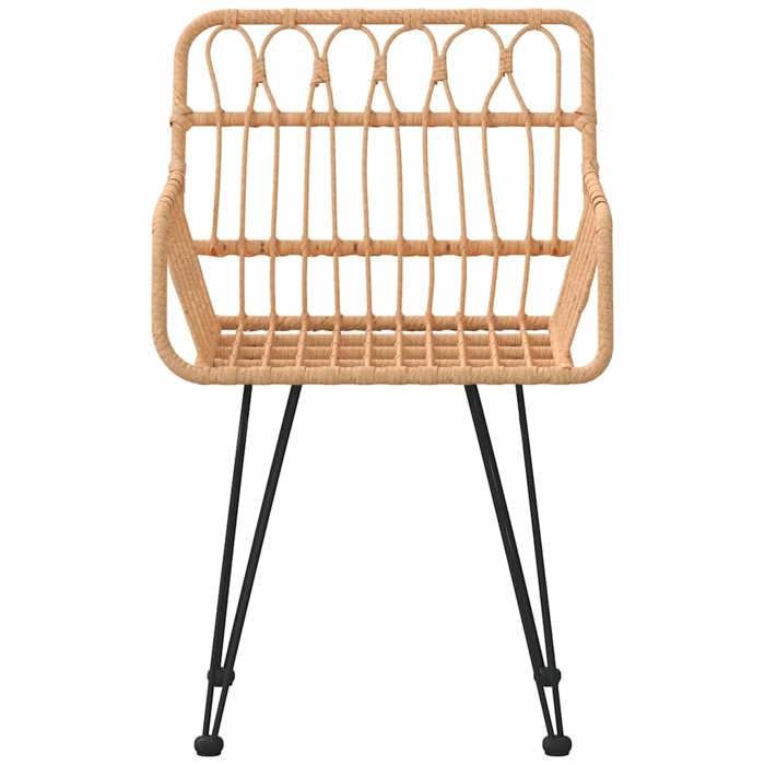 Magnifique Chaises de jardin - 2 pcs - accoudoir 56x64x80 cm Résine tressée - design polyvalent - pour maison - Brun 10.55 kg 2026_7