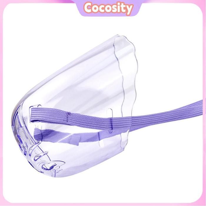 Muselière transparente pour chat empêche les morsures capuche réglable pour chat muselière respirante pour le toilettage réduit