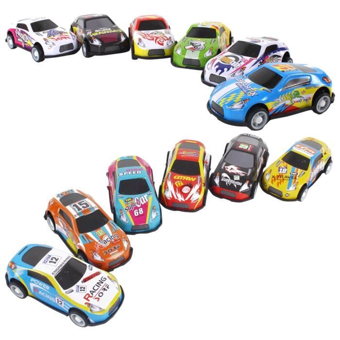 12 Mini Voitures à Friction – Jouets Miniatures Pour Enfants, Cadeau Idéal