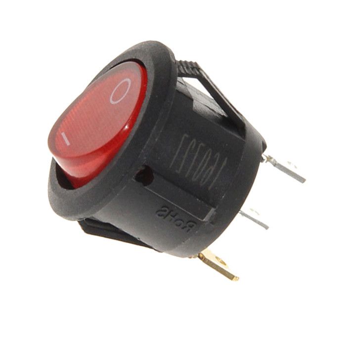 Interrupteur lumineux 3 cosses diam 20mm Centrale Vapeur Fer à Repasser ARIETE 131393