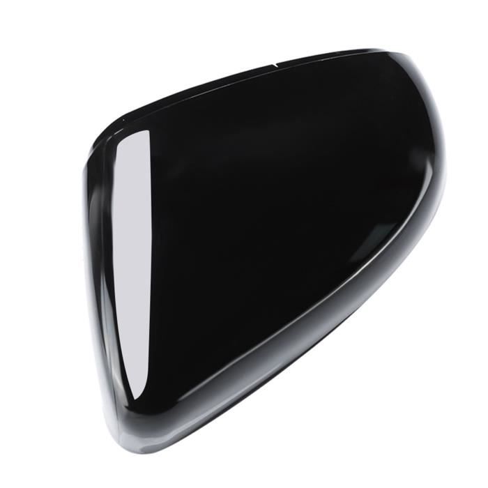 Coque de rétroviseur de voiture, côté droit universel brillant noir coque de rétroviseur de voiture rétroviseur de voiture