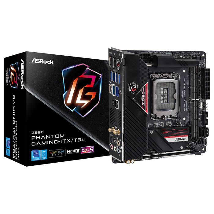Asrock Z690 Phantom Gaming ITXTB4 Intel Z690 LGA 1700 mini ITX Neuf - vue 6