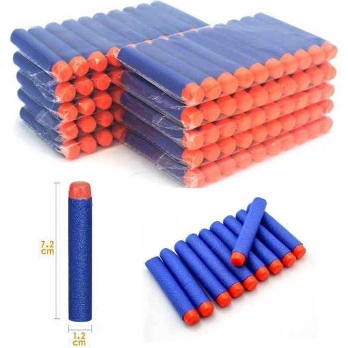 100pcs Recharges/Balle/fléchettes pour Nerf N-Strike Elite Series Blasters  Pistolet Jouet,Jeu de Plein Air - Cdiscount Jeux - Jouets