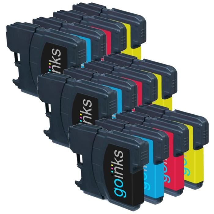 Set 4 Cartucce XL Per Brother LC985 / LC980 / LC1100 | Resa 750 Pagine | Compatibili Con DCP E MFC - 3