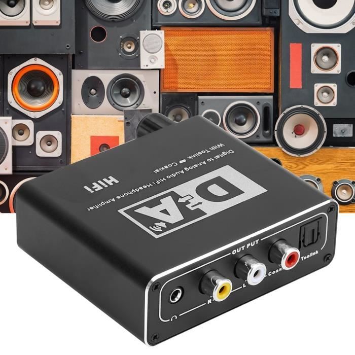 Décodeur audio numérique à convertisseur analogique 5.1 audio adaptateur (110-240V EU)