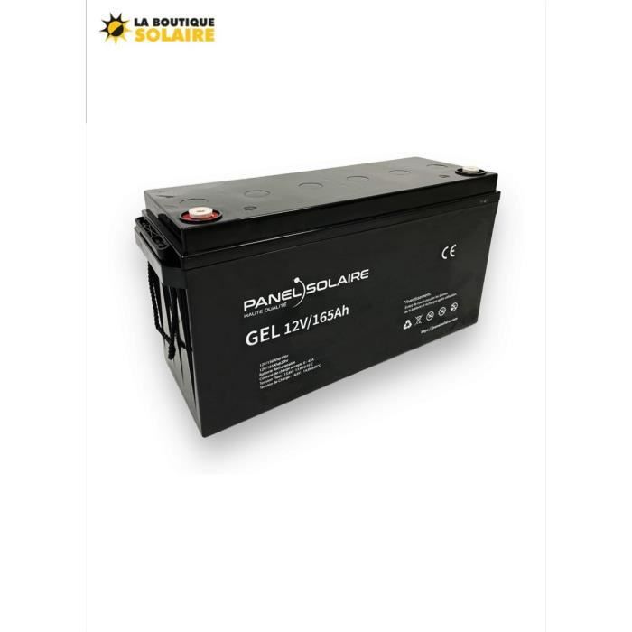 Batterie 12V/165Ah GEL Deep Cycle PANEL SOLAIRE à décharge lente