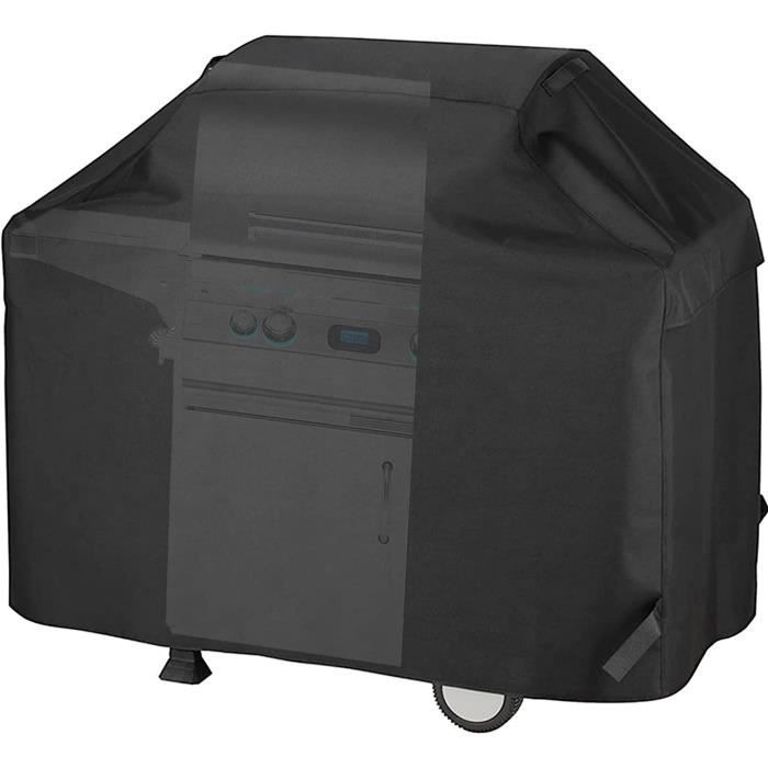 Dokon Housse Barbecue Ronde Imperméable 71x68cm - Protection Oxford 420D Noire
