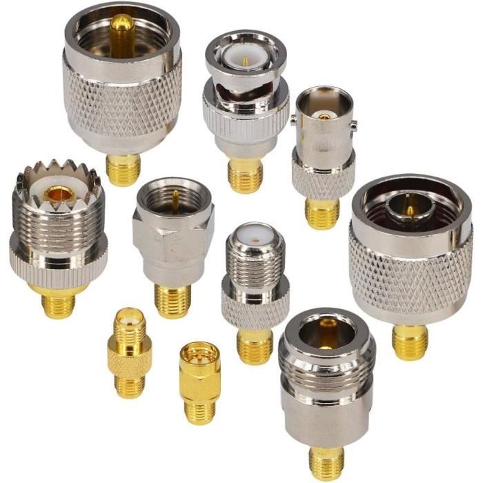 Kit De Sertissage Coaxial SMA - 10 Connecteurs + Outil Pour Câbles RG174/RG316