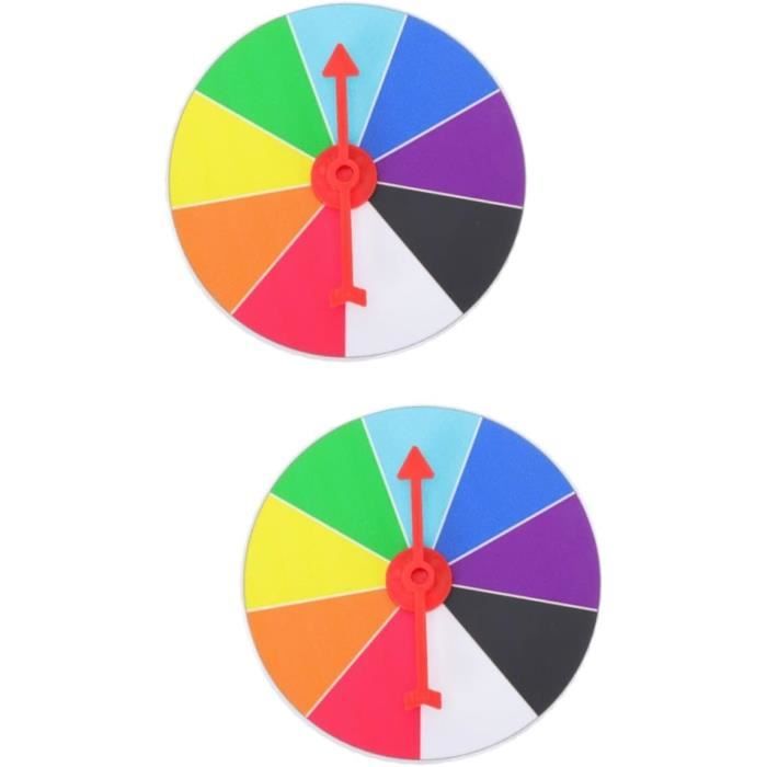 Roue De Prix Effaçable 30/40 Cm – Toupie Chance Roulette Personnalisable Avec Stylo & Gomme – Jeux Fêtes & Animation