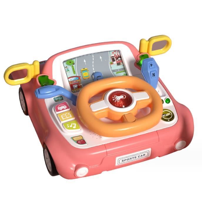 Volant Voiture Jouet Bebe 1 an - Cadeau Noel Enfant 1 2 3 an Jouet Enfant 1  an Jeux Bebe Garcon Fille Jouets Musicaux avec Lumière - Cdiscount