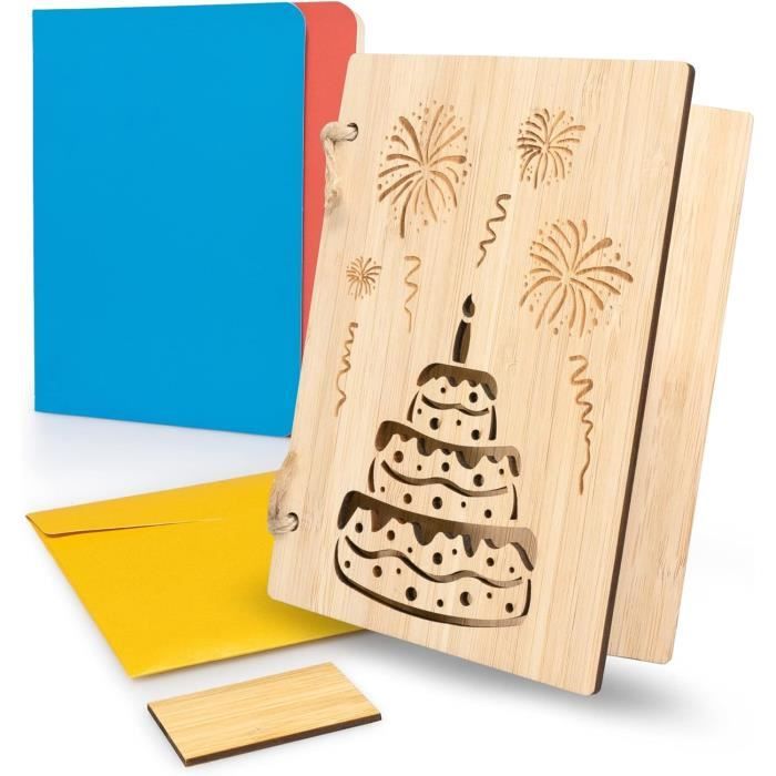 MyZirbe Carte En Bois - Pour Confirmation - 100 % Faite à La