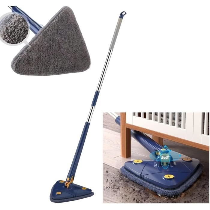 Set Balai Et Seau Auto-nettoyant 360° - Tête Microfibre Rotative - Pour Sols Durs
