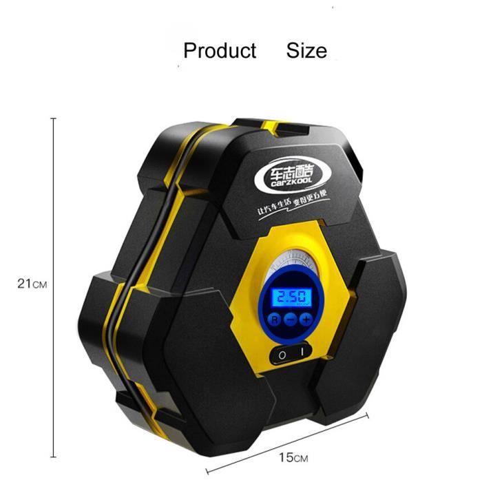 AstroAI S1Pro Gonfleur Pneus Voiture 12V – Compresseur Portable 150 PSI Avec Écran LCD, Arrêt Auto, Lampe LED – Idéal Voiture, Vélo, Moto, Ballons