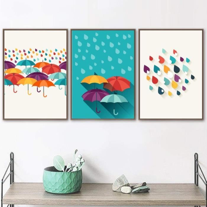 Lot De 3 Posters - Impression Sur Toile Moderne - Sans Cadre - Décoration Murale Pour Salon Et Chambre A Coucher 30 X 40 Cm 98723093
