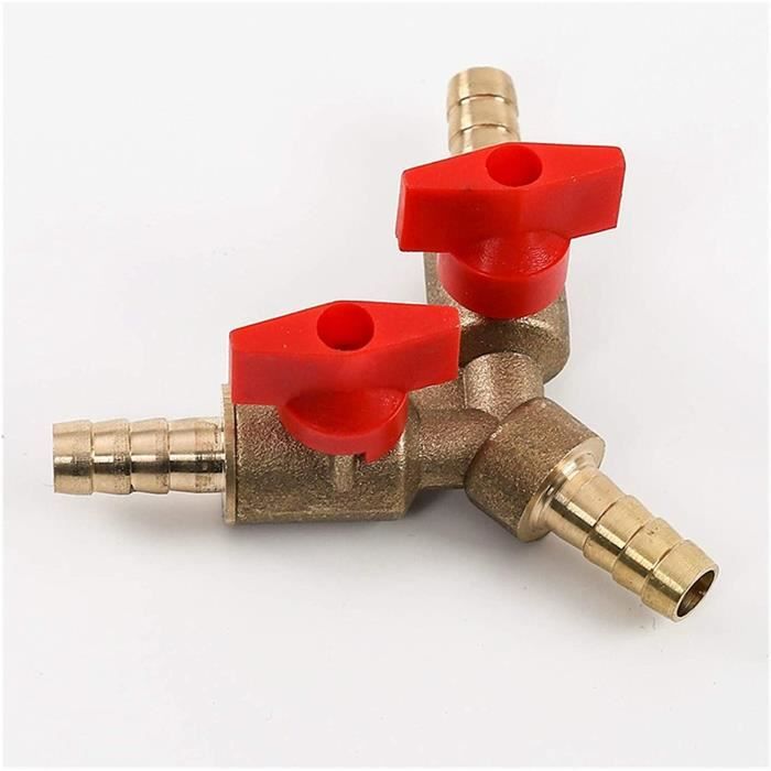 LUCKYKODOR 2 pcs Sourcing Map Laiton Barb Tuyau Raccord Connecteur Adaptateur,Filetage Interne 1