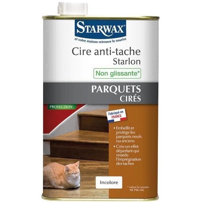 Cire anti-tache starlon parquet ciré - incolore - 1 L